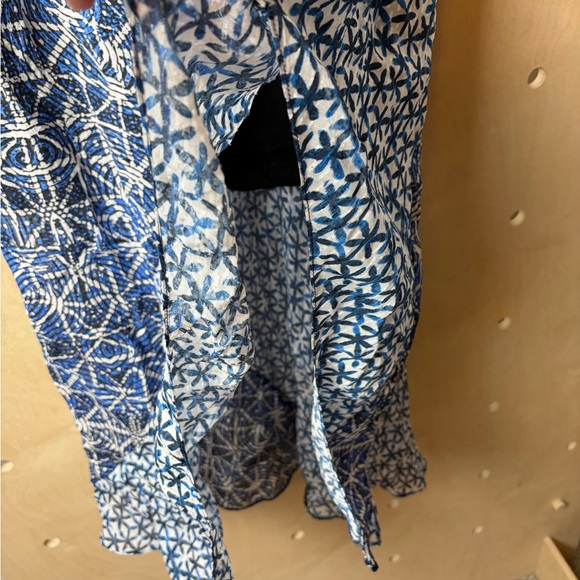 $345 Maje Women’s Blue Printed Viscose Elasticated Skirt Size 36, US Women’s S - Picture 6 of 11